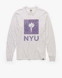 NEW YORK UNIVERSITY NYU VIOLETS PREMIER '47 FRANKLIN LONG SLEEVE TEE