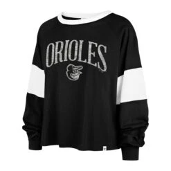 BALTIMORE ORIOLES UPSIDE '47 RHEA LONGSLEEVE TEE WOMENS