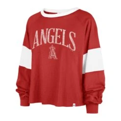 LOS ANGELES ANGELS UPSIDE '47 RHEA LONG SLEEVE TEE WOMEN