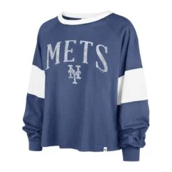 NEW YORK METS UPSIDE '47 RHEA LONG SLEEVE TEE WOMEN
