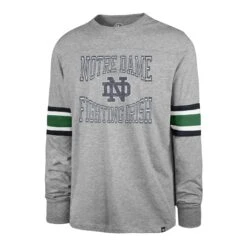NOTRE DAME FIGHTIN IRISH COVER TWO '47 BREX LONG SLEEVE TEE