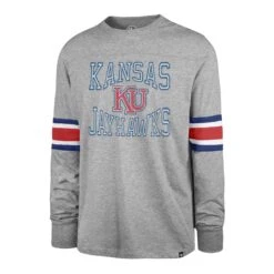 KANSAS JAYHAWKS VINTAGE COVER TWO '47 BREX LONG SLEEVE TEE