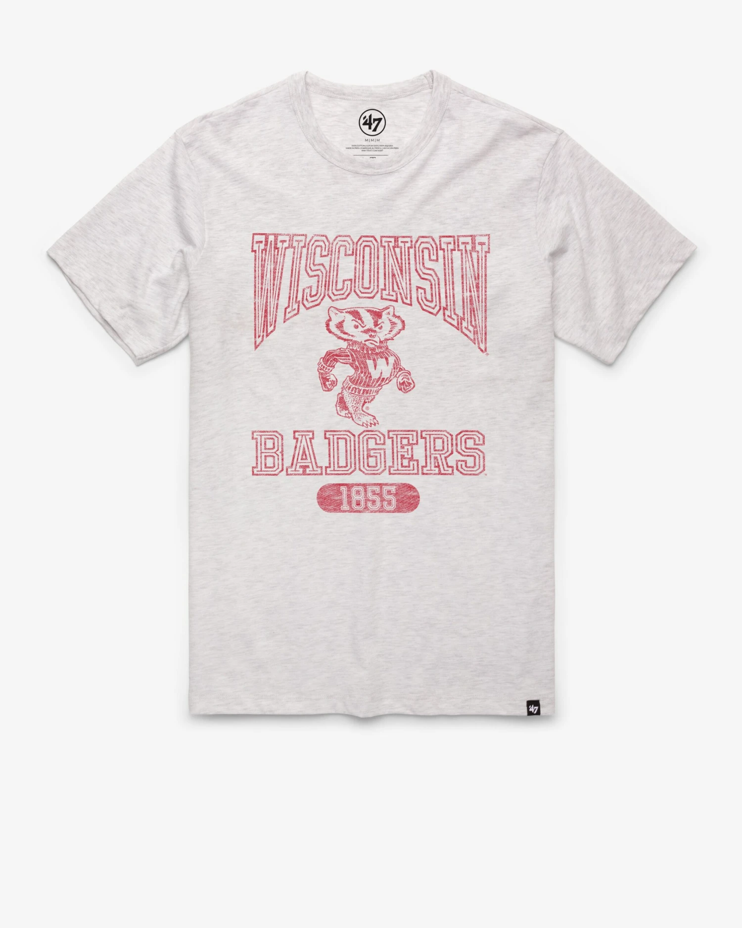 WISCONSIN BADGERS VINTAGE LINE PRESS '47 FRANKLIN TEE